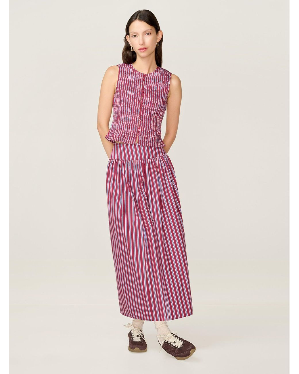 OMNES Pink Darcie Skirt