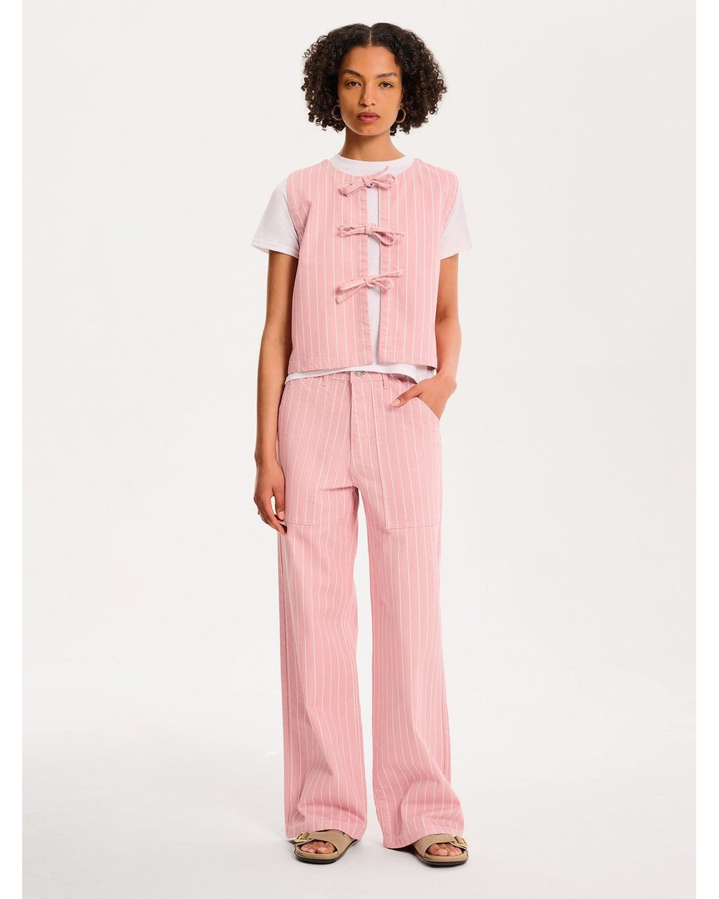 OMNES Pink Sloan Top