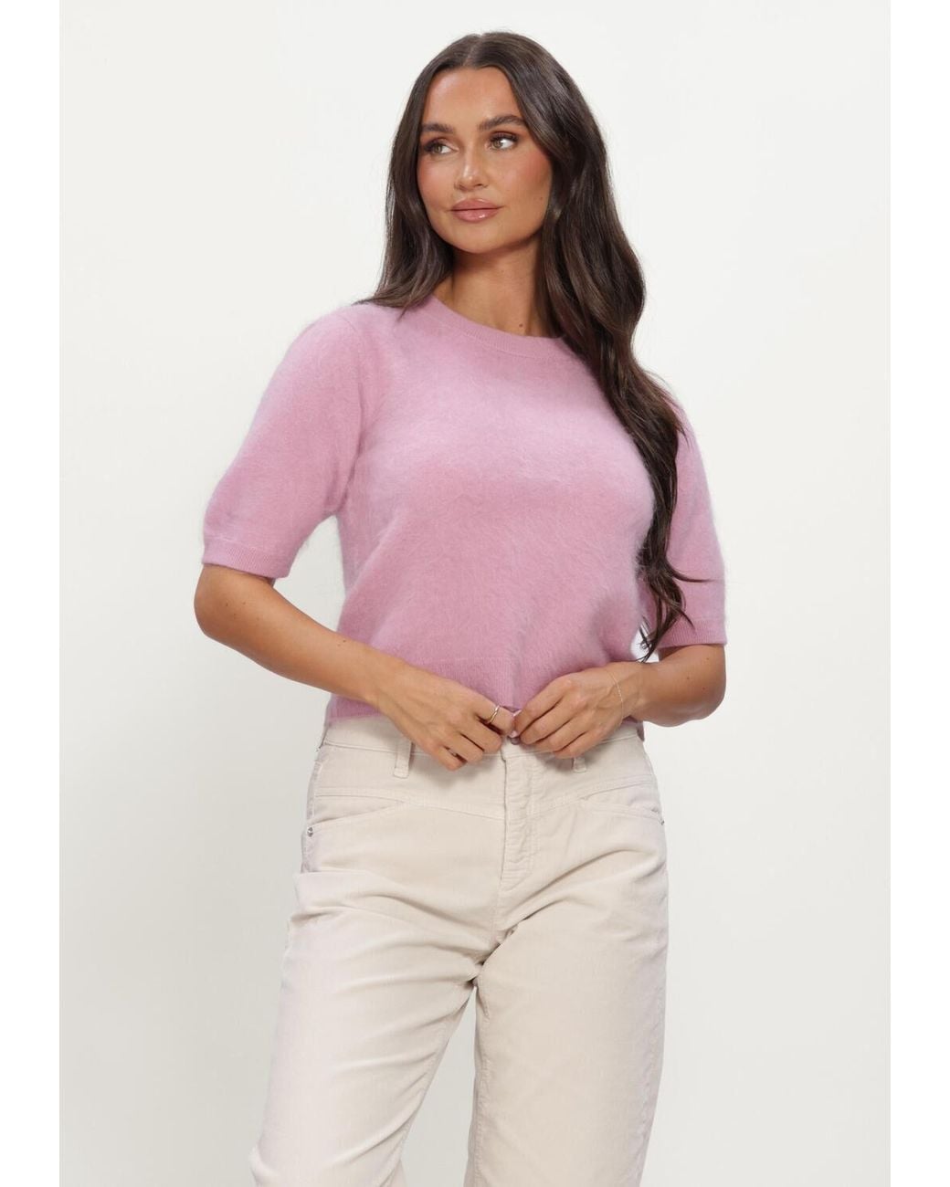 Suncoo Pink Damen Pullover & Cardigans Polov