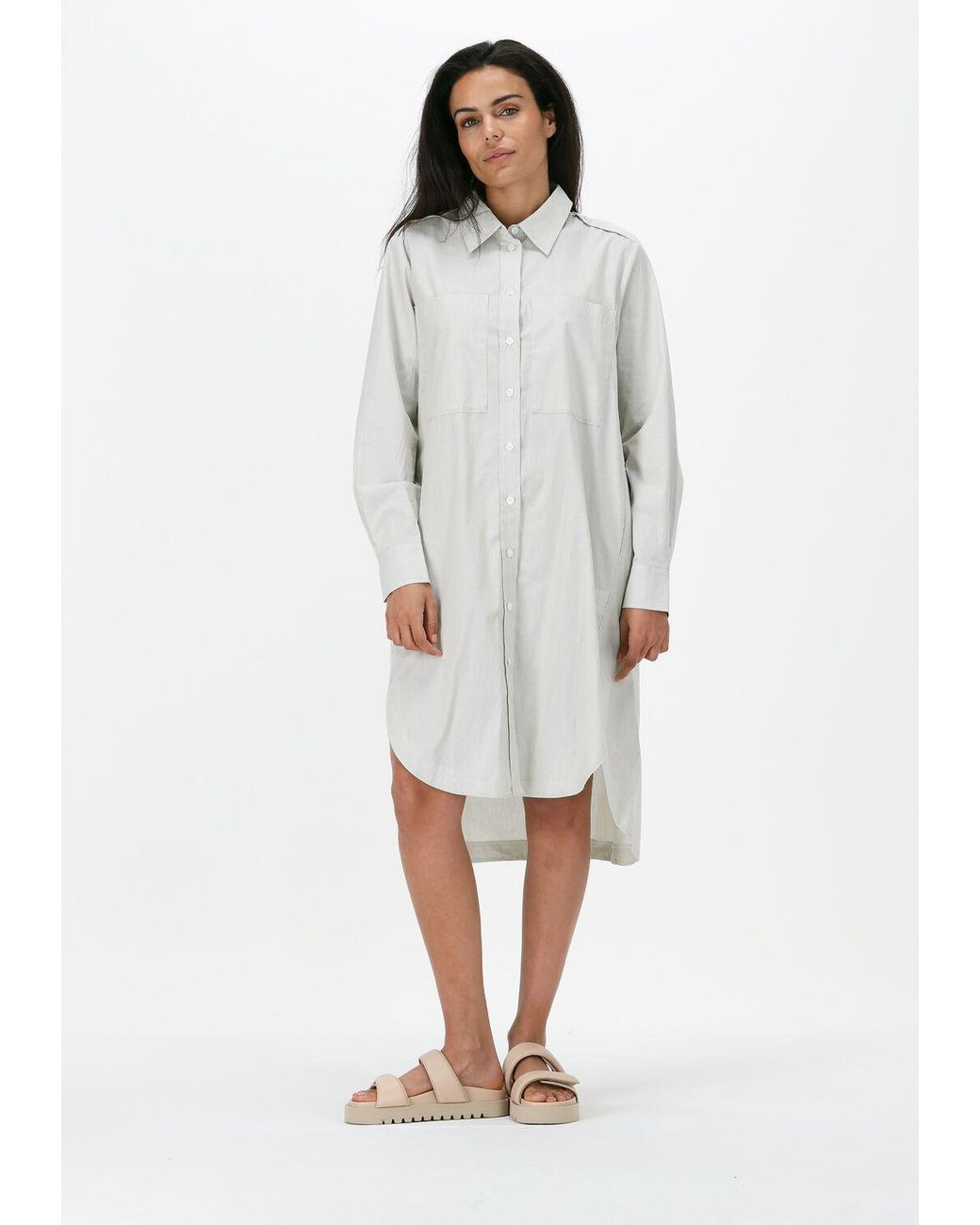 Levete Room White Midikleid Nanna 5 Shirt
