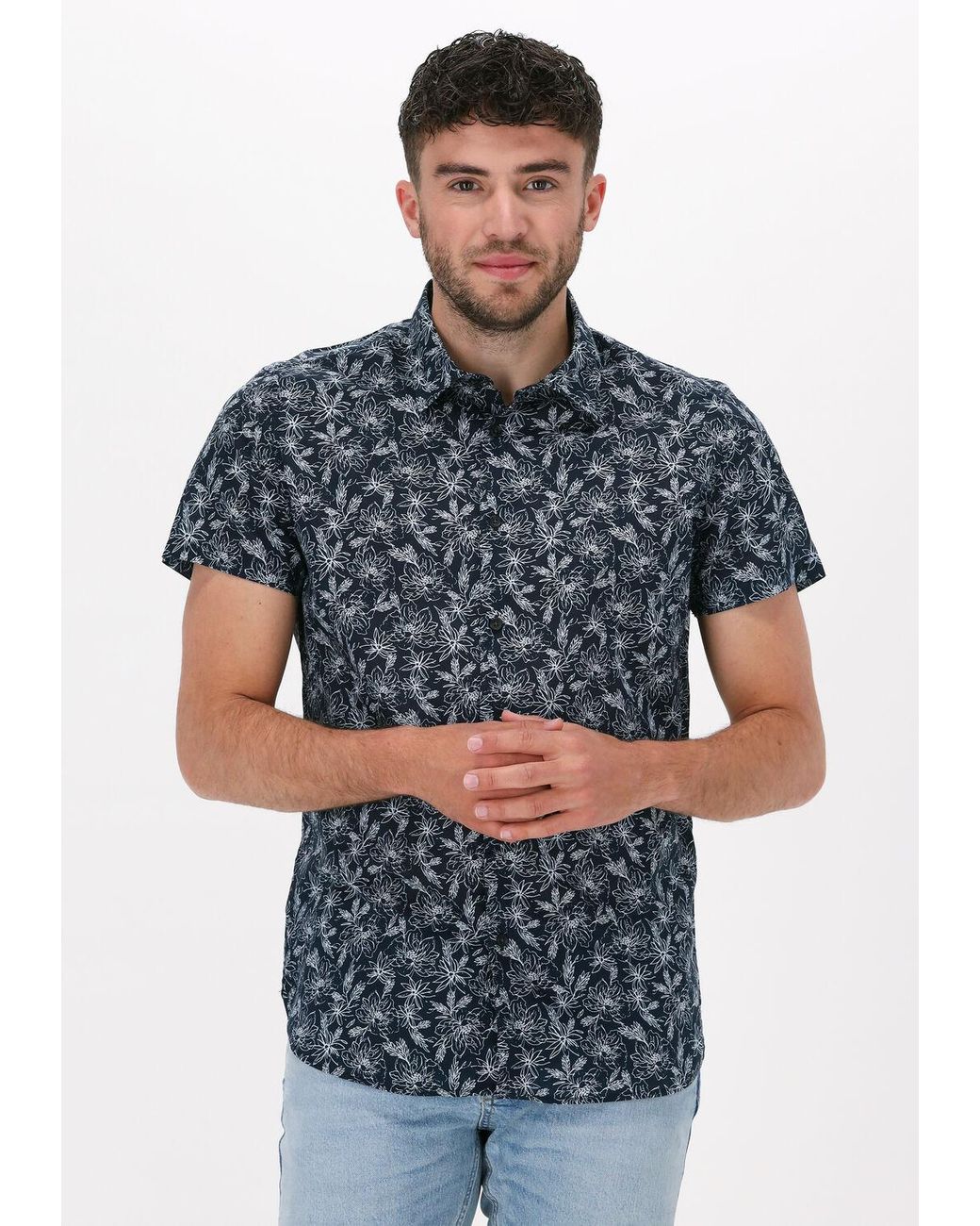 Dstrezzed Casual-oberhemd Shirt S/s Line Flower Voile in Multicolor für Herren