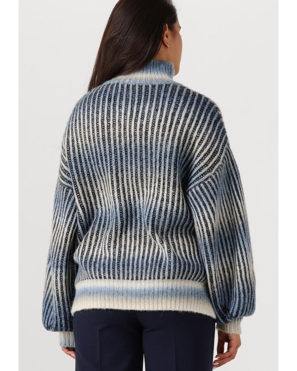 Another Label Blue Damen Pullover & Cardigans Daly Knitted Pull L/S
