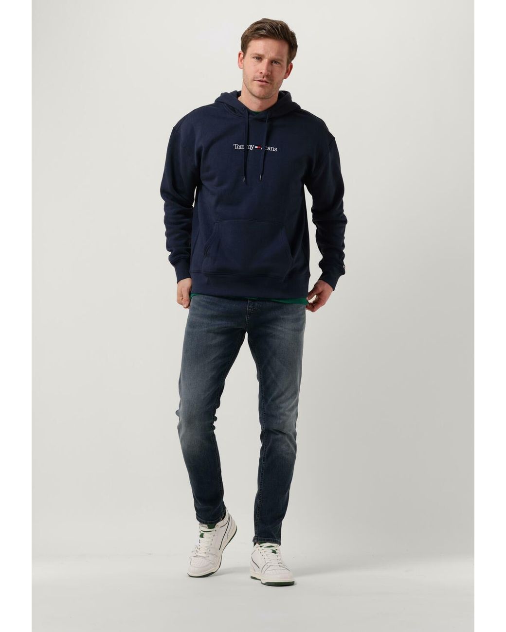 Tommy Hilfiger Sweatshirt Tjm Reg Linear Hoodie Herren in Blue für Herren