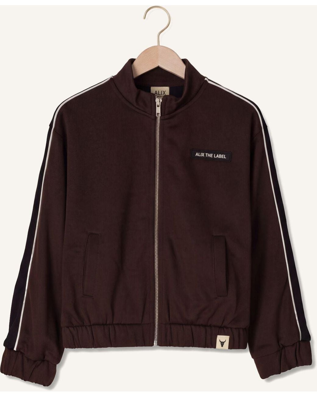 Alix Mini Brown Mädchen Pullover & Cardigans Colourblock Training Jacket