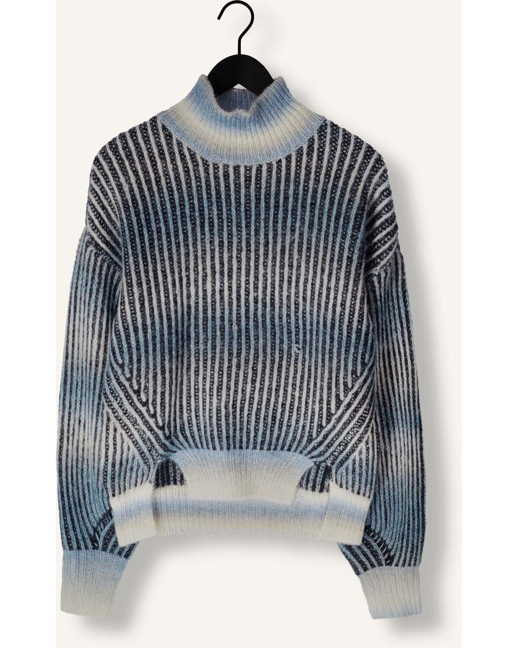 Another Label Blue Damen Pullover & Cardigans Daly Knitted Pull L/S