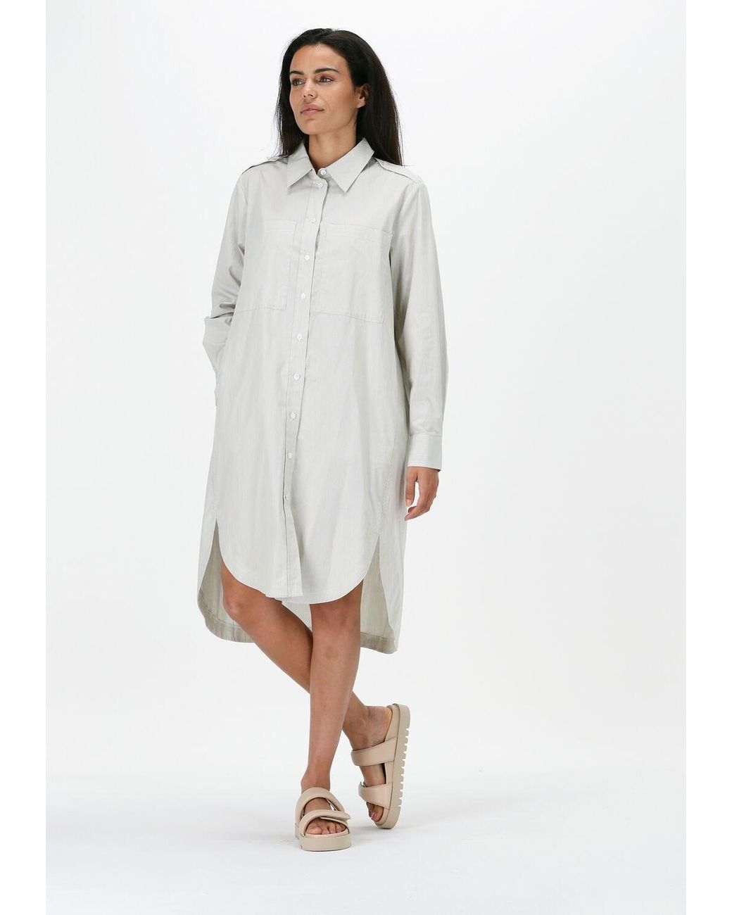 Levete Room White Midikleid Nanna 5 Shirt