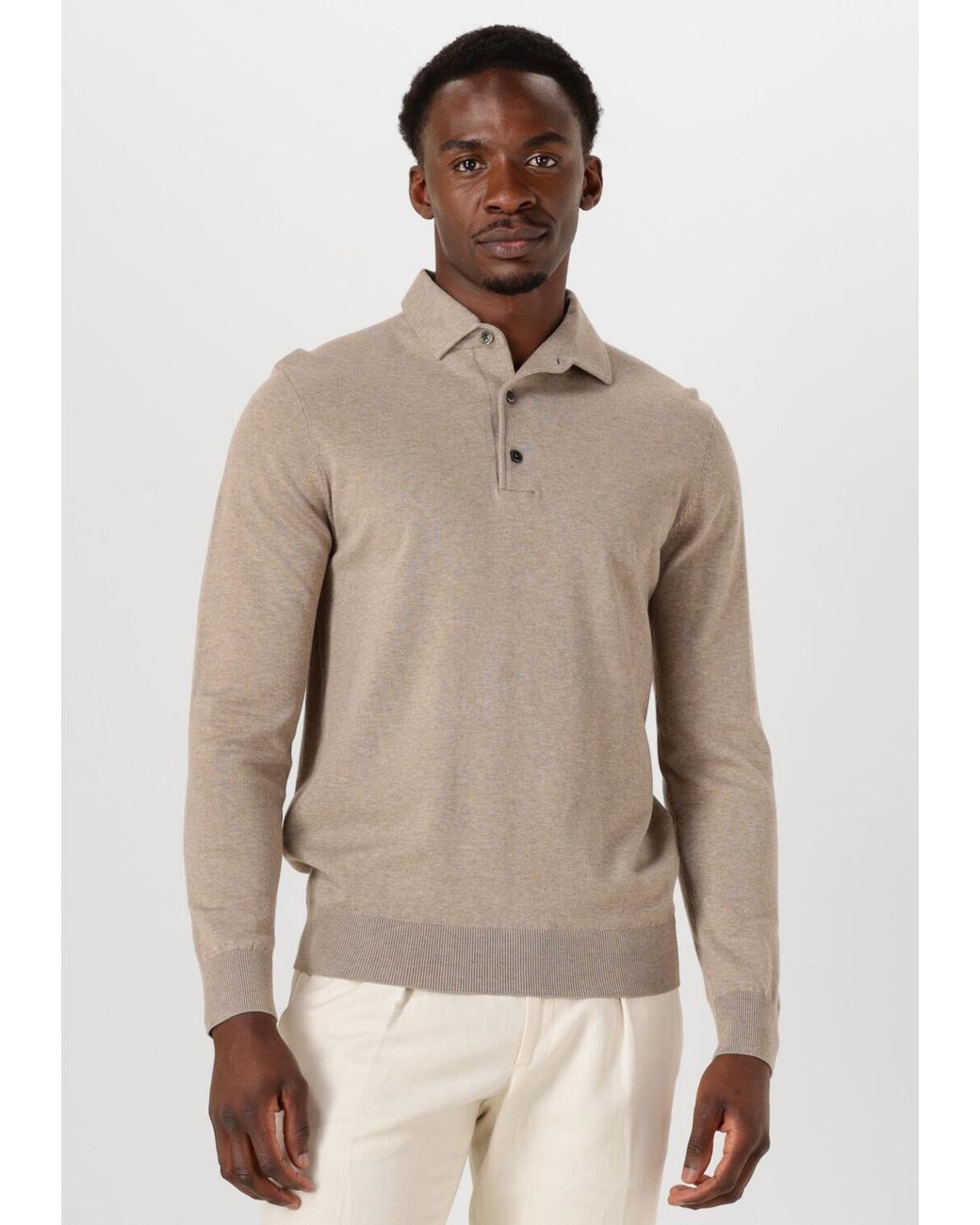 Profuomo Herren Pullover & Cardigans Luxury Basic in Natural für Herren