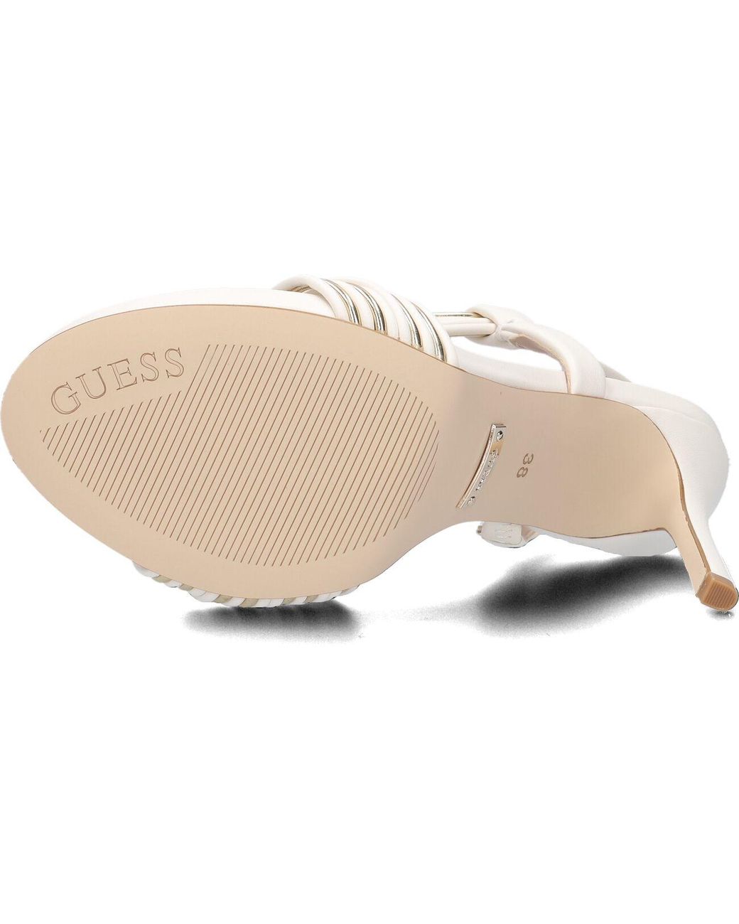 Guess White Sandalen Faize