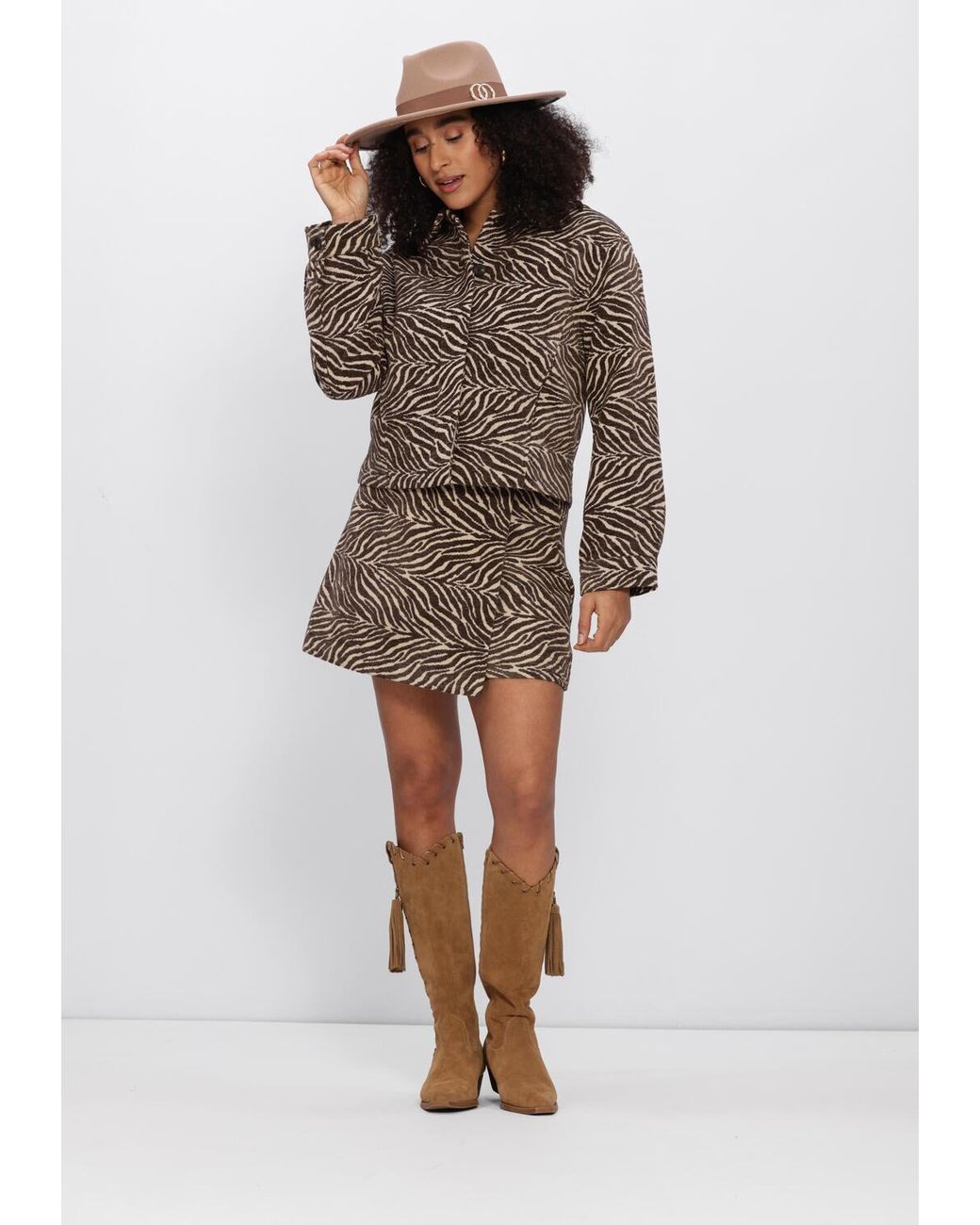 Object Brown Damen Jacken Objthea L/Sre Short Jacket