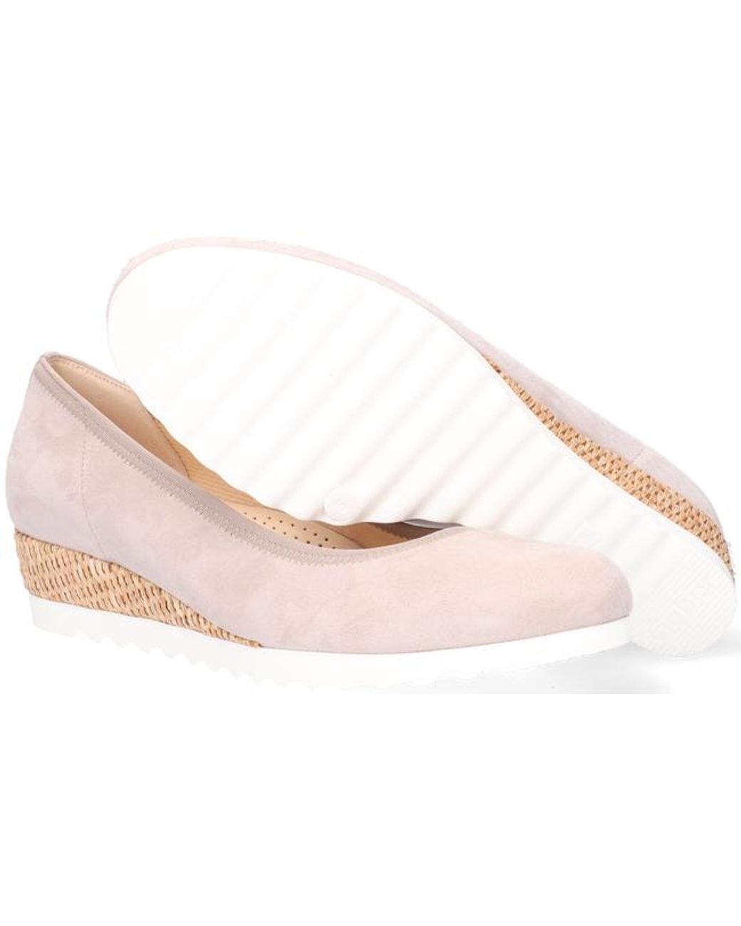 Gabor Beige Instappers 641 in het Naturel - Lyst