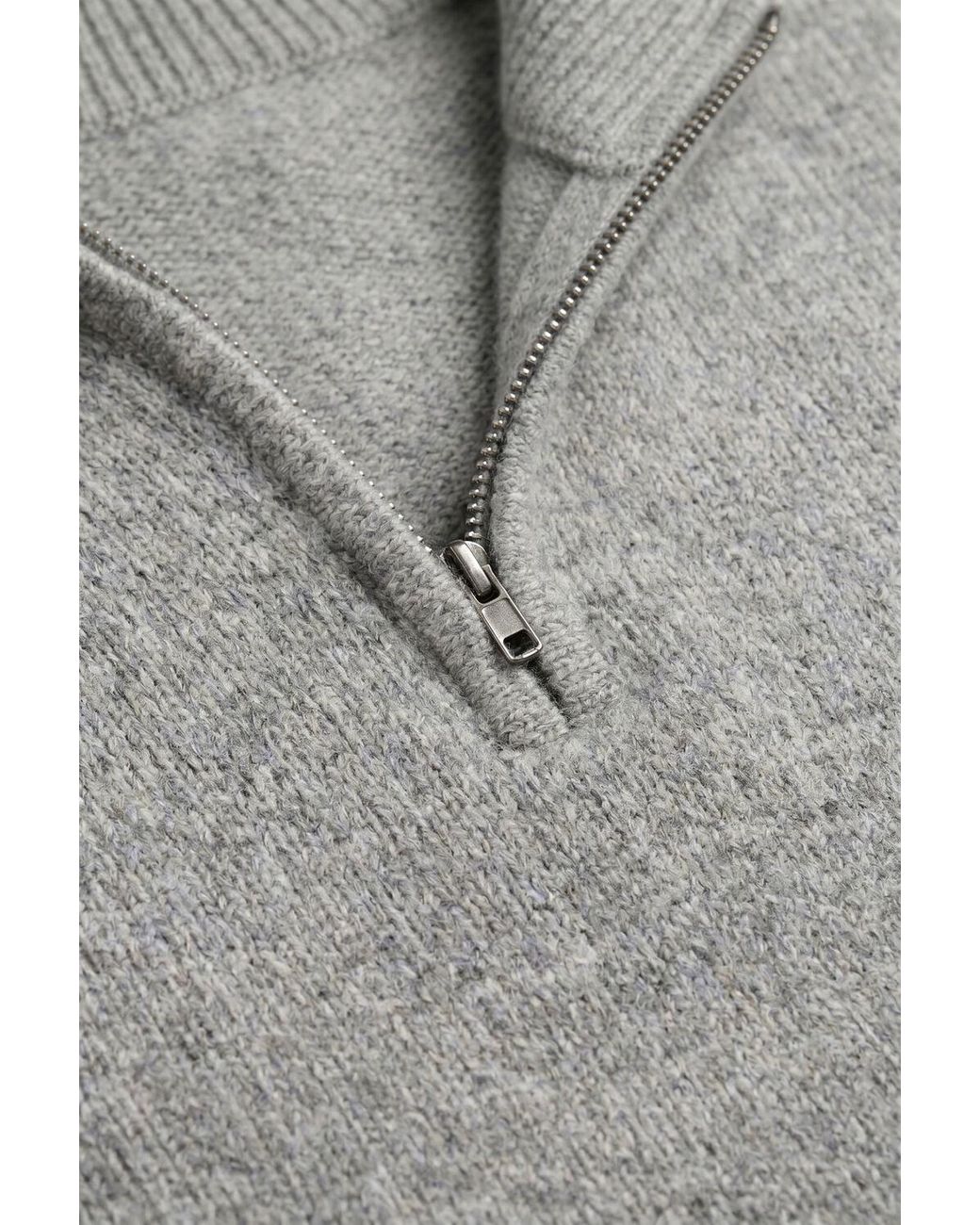 Profuomo Herren Pullover & Cardigans Pullover Half Zip 80/20 in Gray für Herren