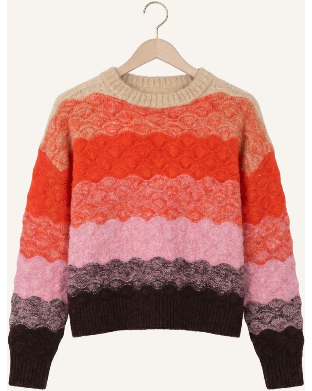Suncoo Red Damen Pullover & Cardigans Panayo