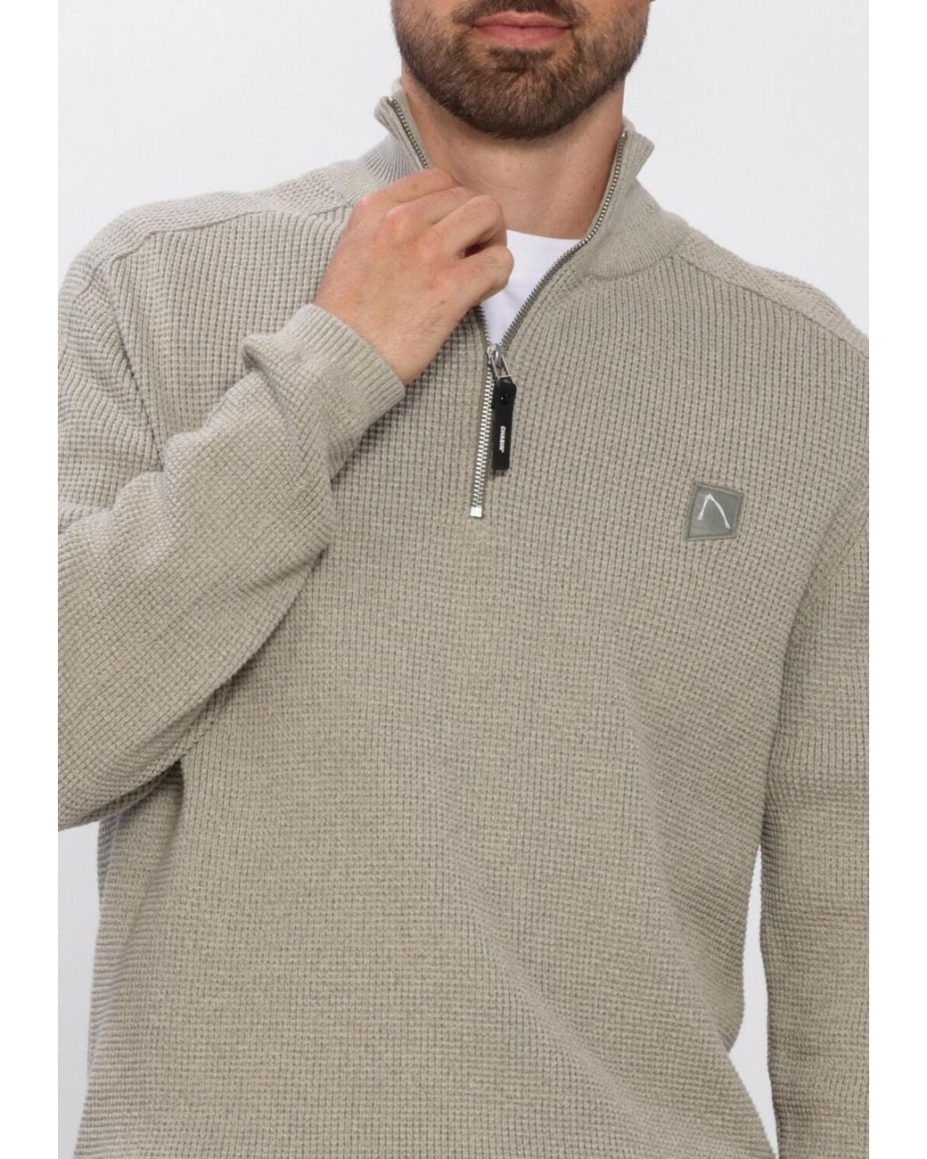 Chasin' Herren Pullover & Cardigans Oscar Brik Half Zip in Natural für Herren
