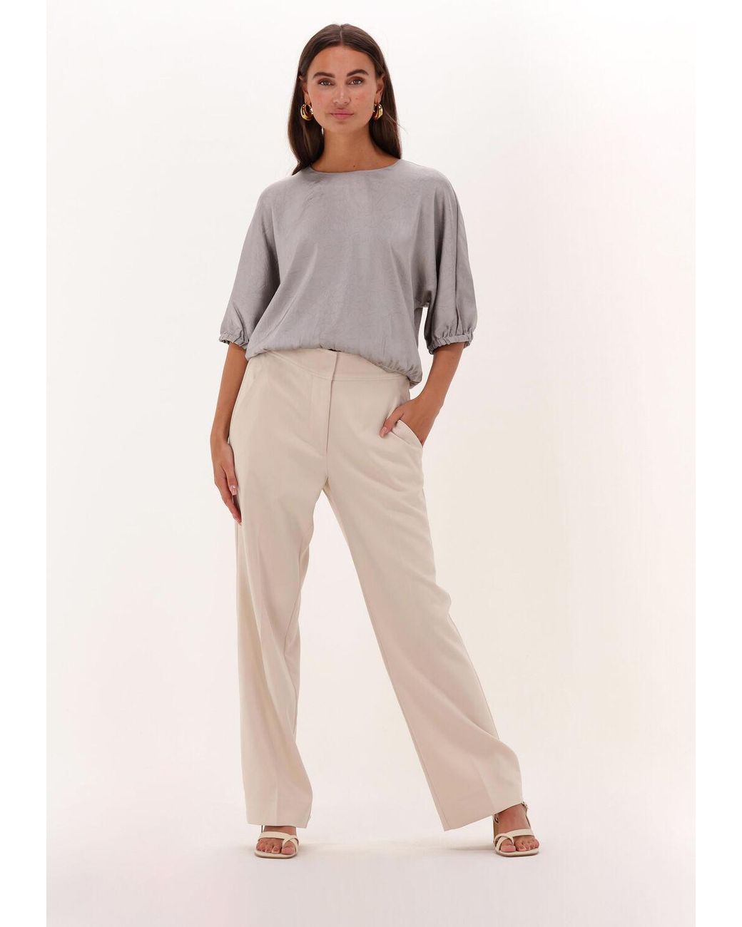 Just Female Gray Bluse Rich Blouse Damen