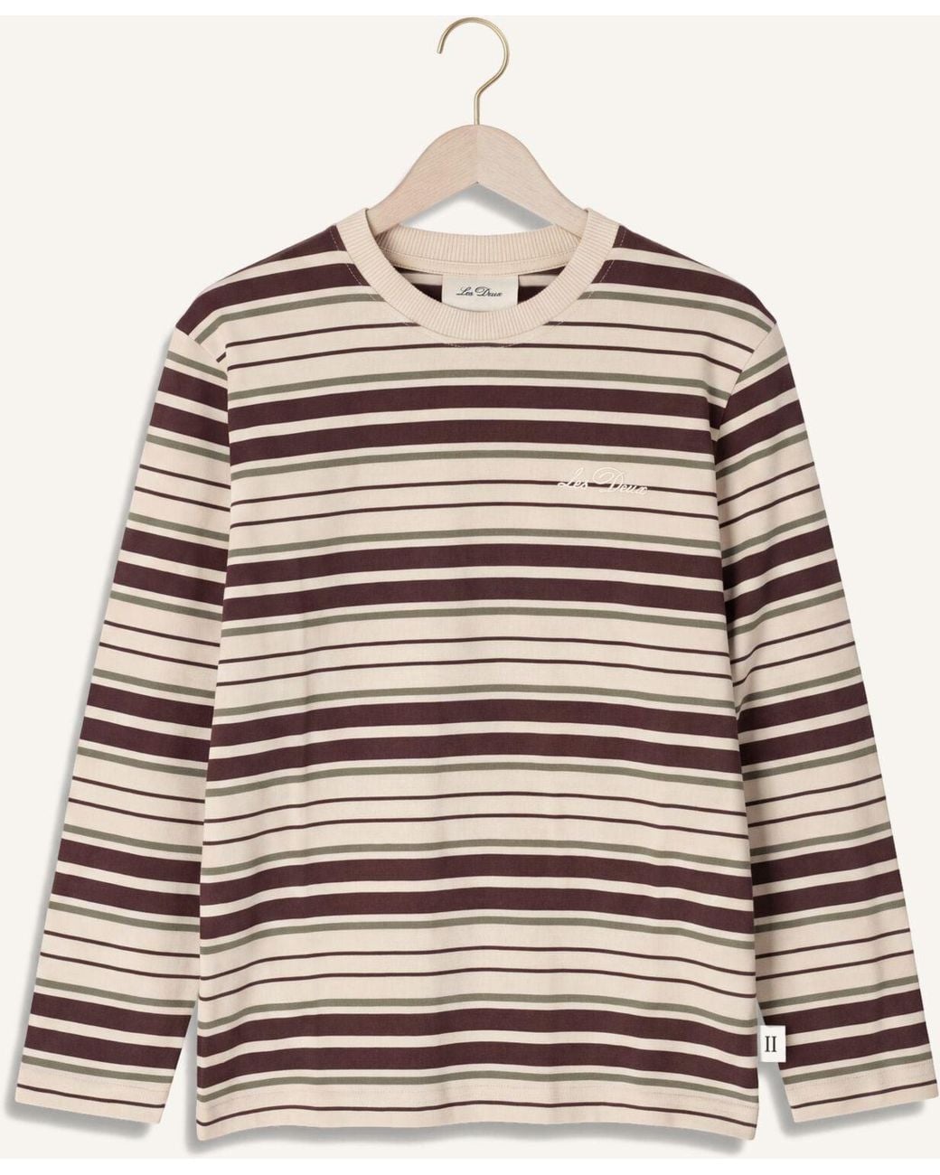 Les Deux Jungen Pullover & Cardigans Stripe Ls T-Shirt in Natural für Herren