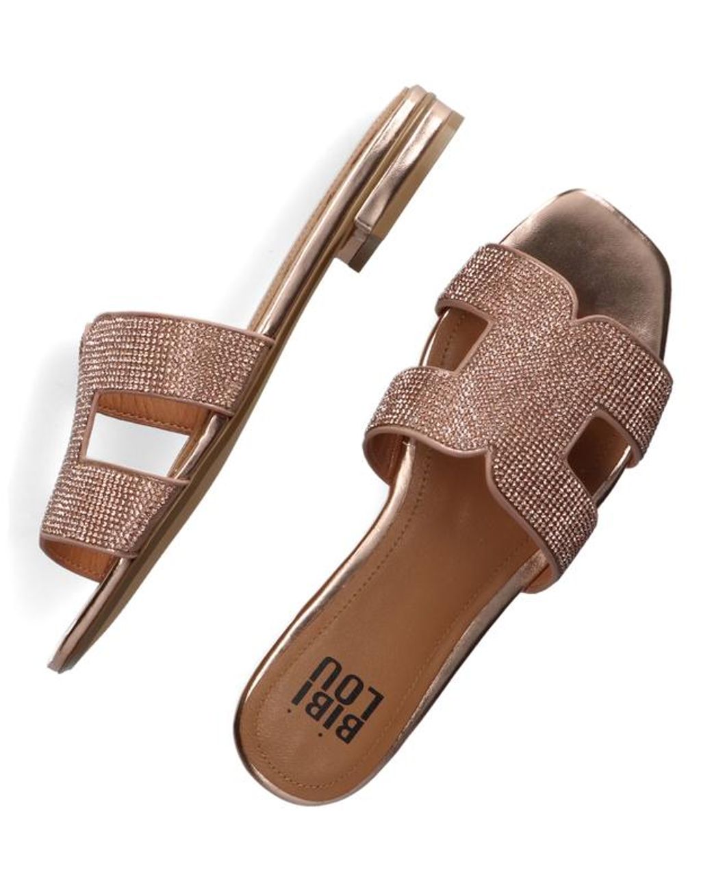 Bibi Lou Gouden Slippers 838z00hg in het Bruin - Lyst