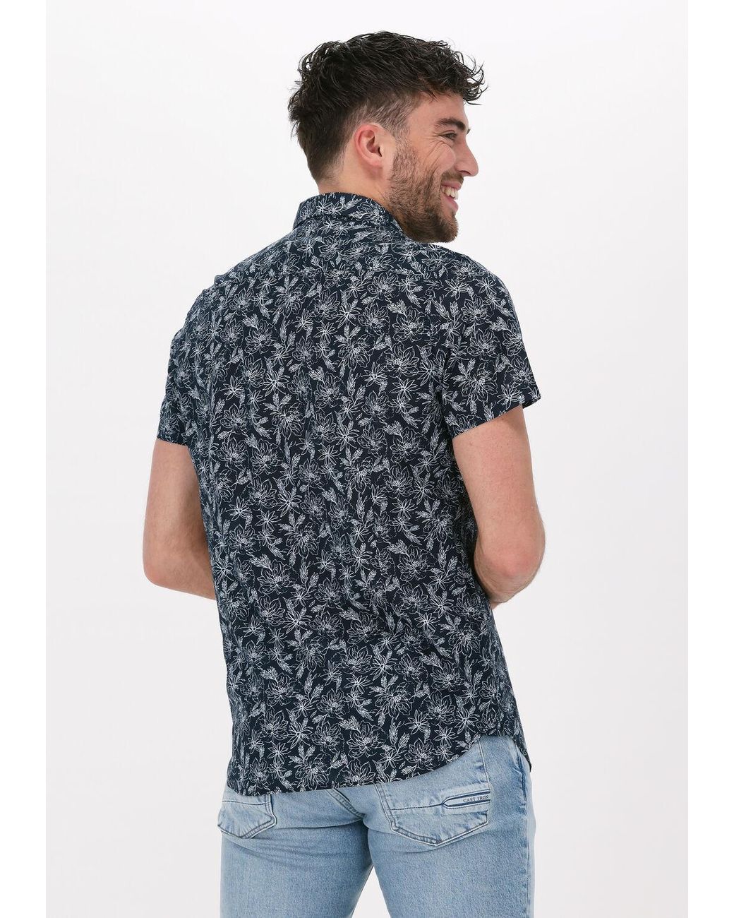 Dstrezzed Casual-oberhemd Shirt S/s Line Flower Voile in Multicolor für Herren