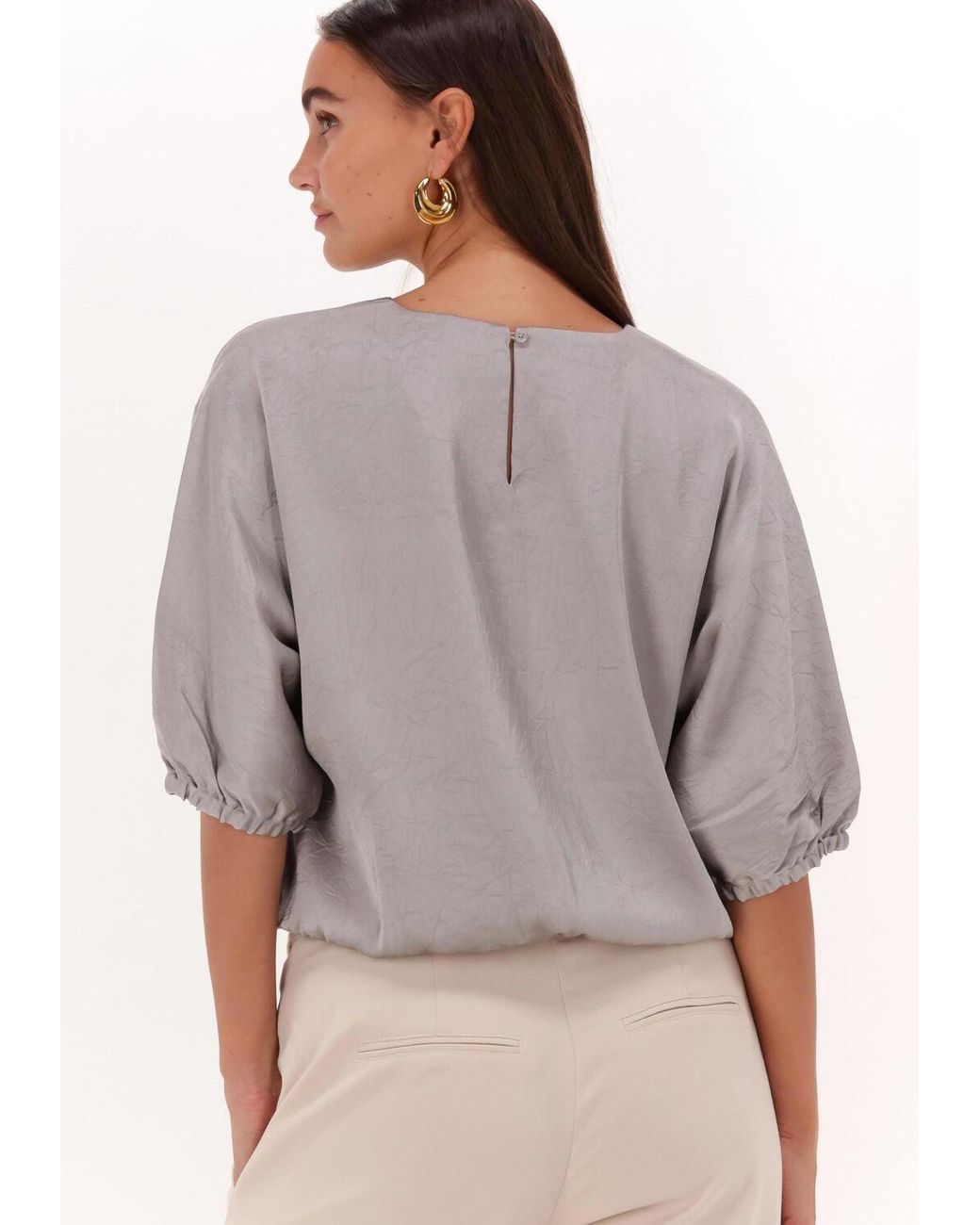 Just Female Gray Bluse Rich Blouse Damen