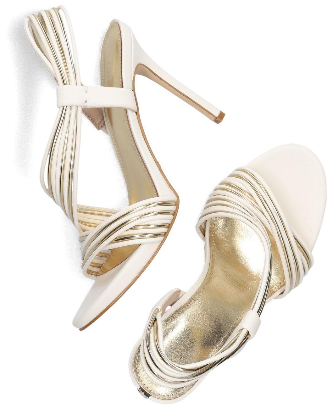 Guess White Sandalen Faize