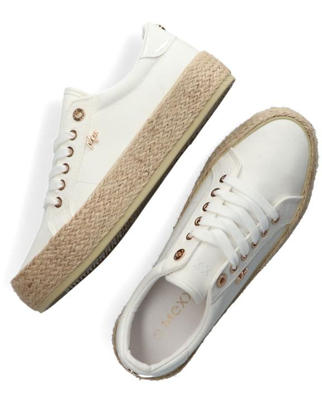 Mexx Witte Lage Sneakers Chevelijn 03 in het Wit - Lyst