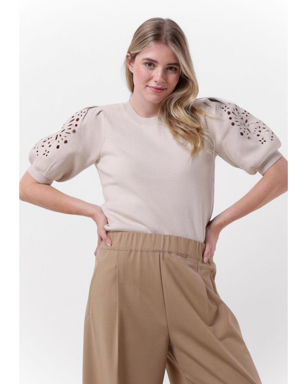 Object Pink Pullover Reynard 2/4 Knit Pullover Damen