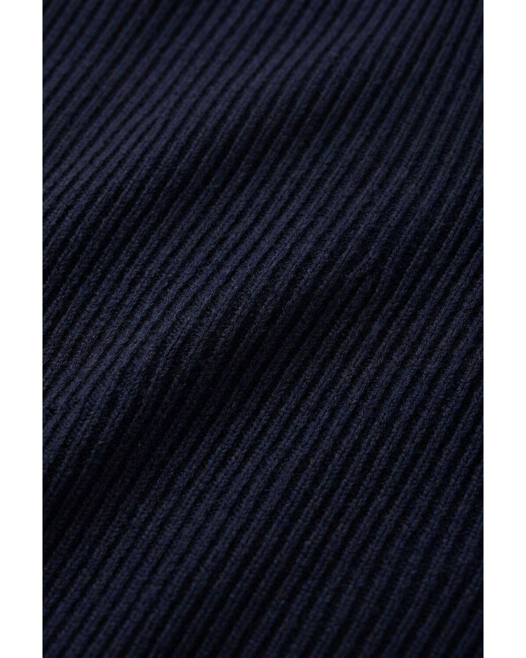 Profuomo Herren Pullover & Cardigans Pullover Half Zip Heavy Wool in Blue für Herren