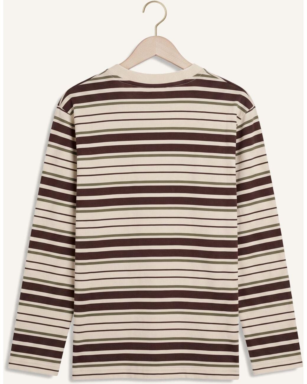 Les Deux Jungen Pullover & Cardigans Stripe Ls T-Shirt in Natural für Herren