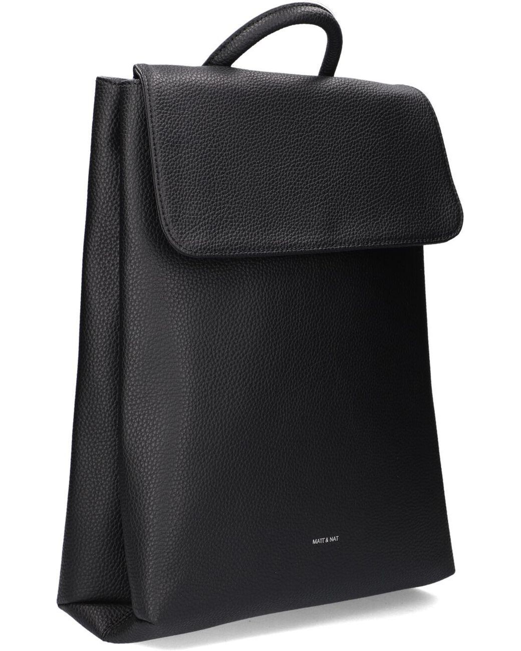 Matt & Nat Black Rucksack Sevan Backpack