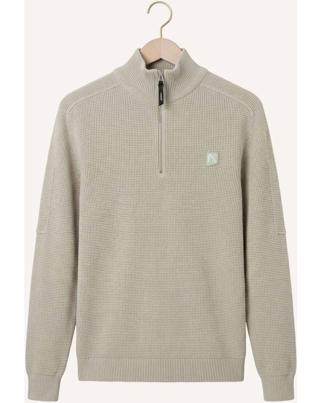 Chasin' Herren Pullover & Cardigans Oscar Brik Half Zip in Natural für Herren