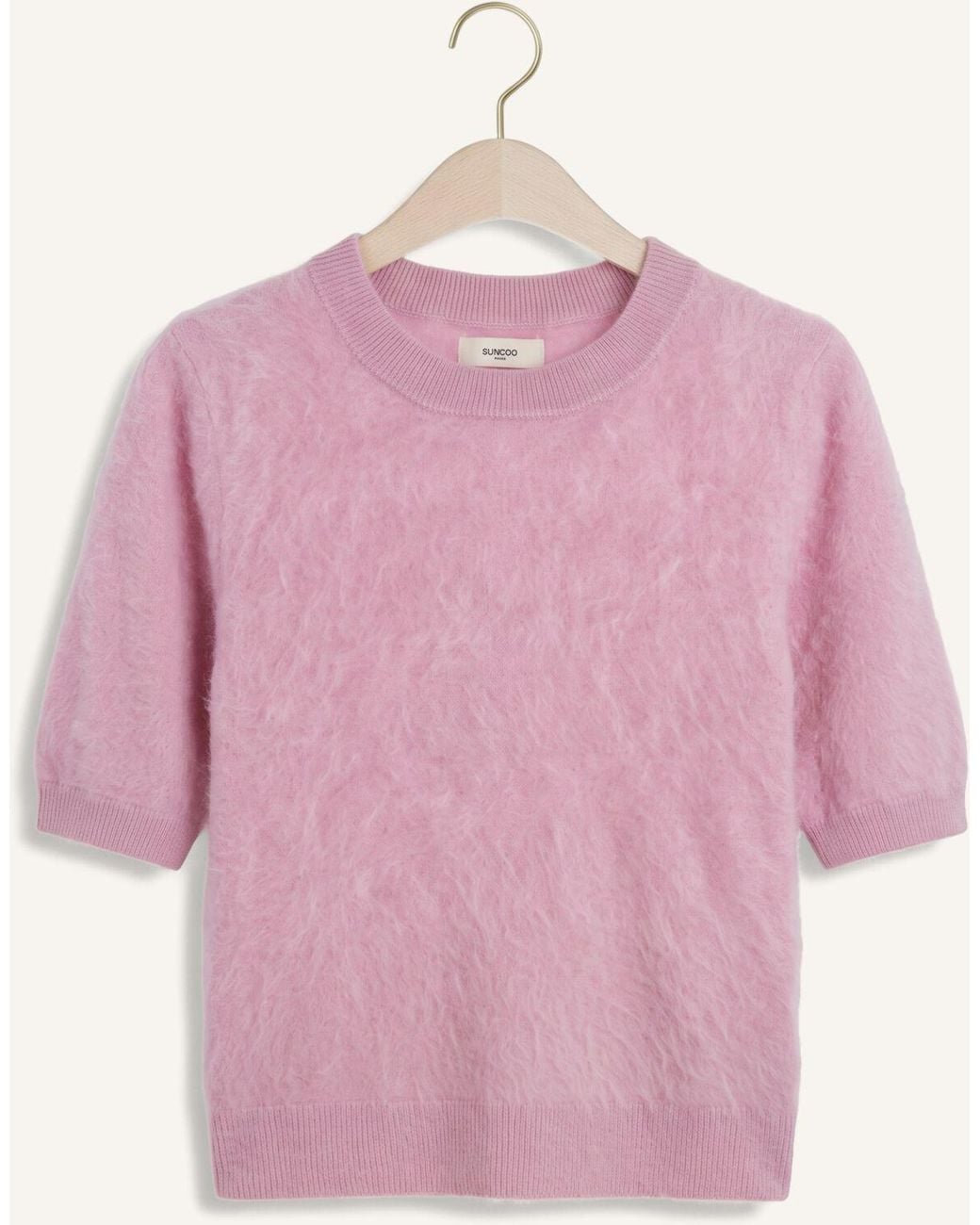 Suncoo Pink Damen Pullover & Cardigans Polov