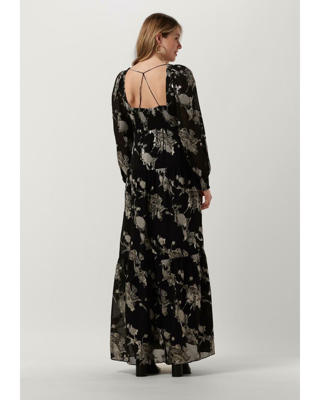 Levete Room Black Maxikleid Lr-viva 3 Dress