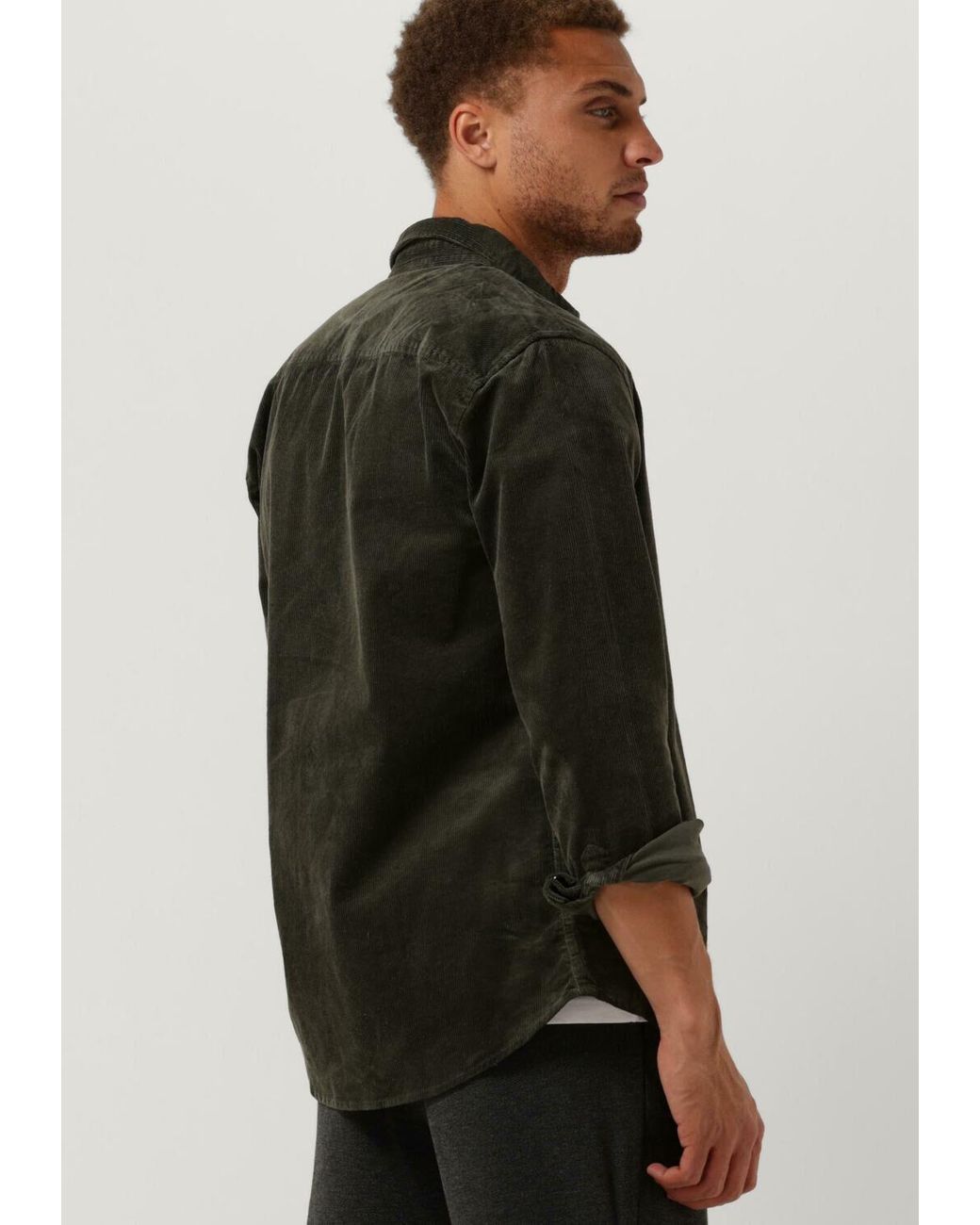 Anerkjendt Overshirt Akleif Corduroy Shirt Herren in Black für Herren