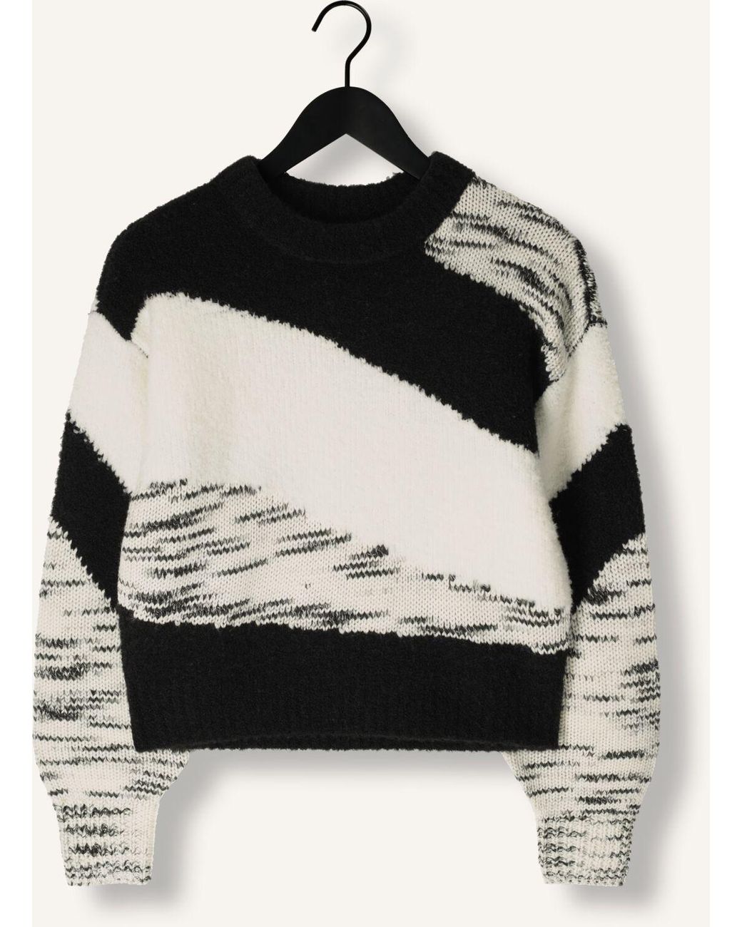 Another Label Black Damen Pullover & Cardigans Brissa Knitted Pull L/S