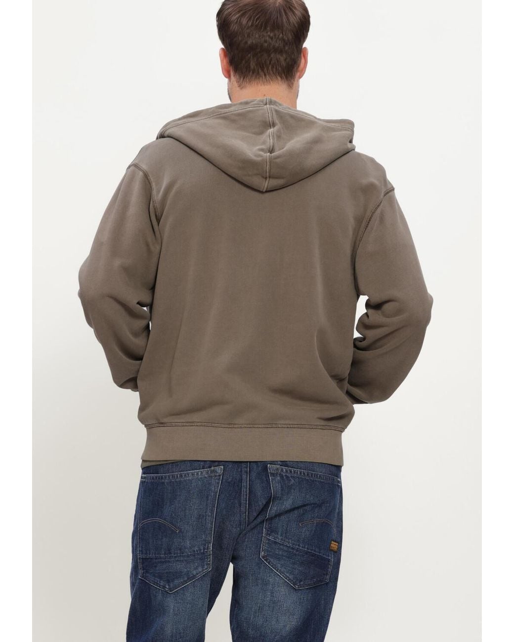 G-Star Herren Pullover & Cardigans Unit Washed Full Zip Hdd Sw L\S in Gray für Herren
