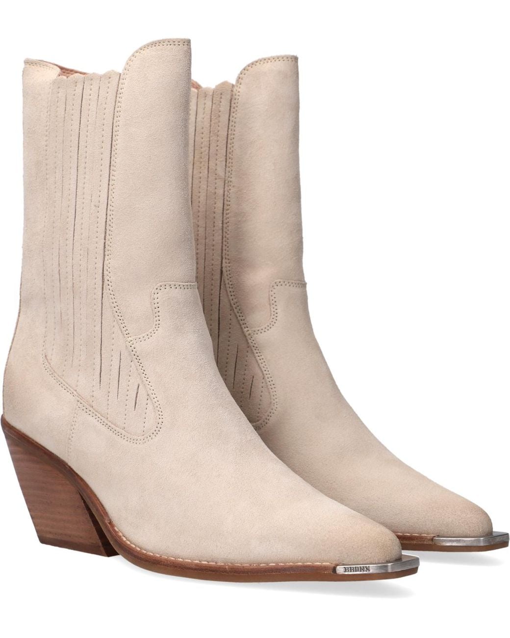 Bronx Low-kole 34159 Enkellaarzen in het Naturel | Lyst BE