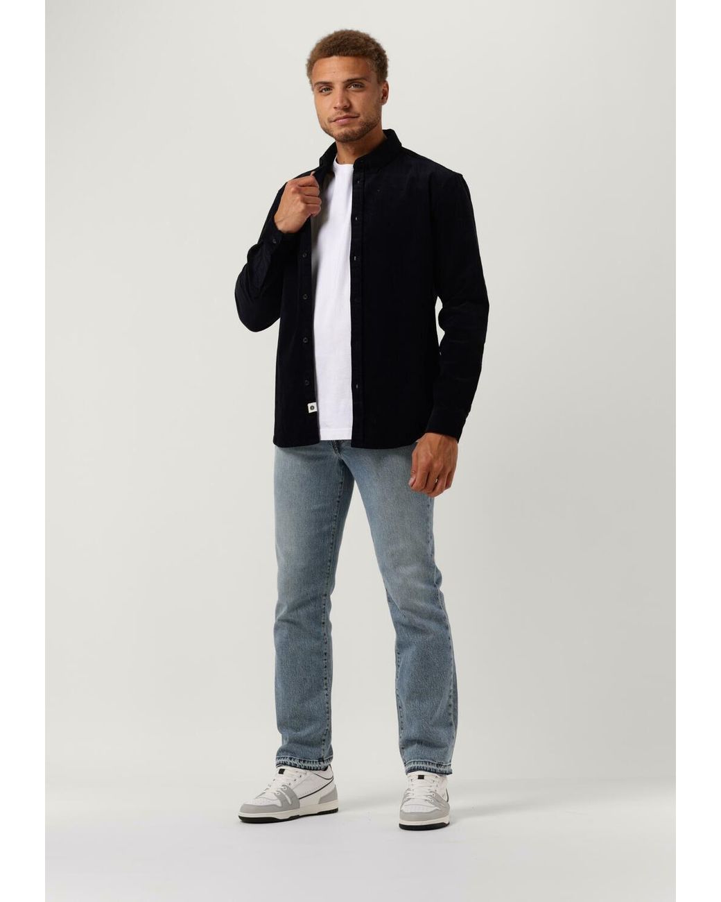 Anerkjendt Overshirt Akleif Corduroy Shirt Herren in Blue für Herren