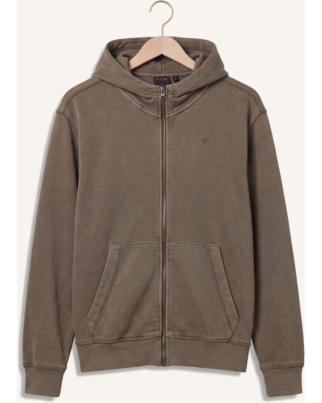 G-Star Herren Pullover & Cardigans Unit Washed Full Zip Hdd Sw L\S in Gray für Herren