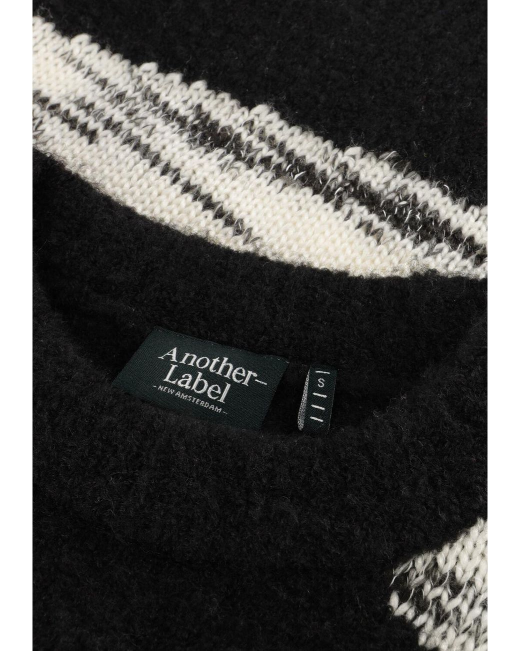 Another Label Black Damen Pullover & Cardigans Brissa Knitted Pull L/S