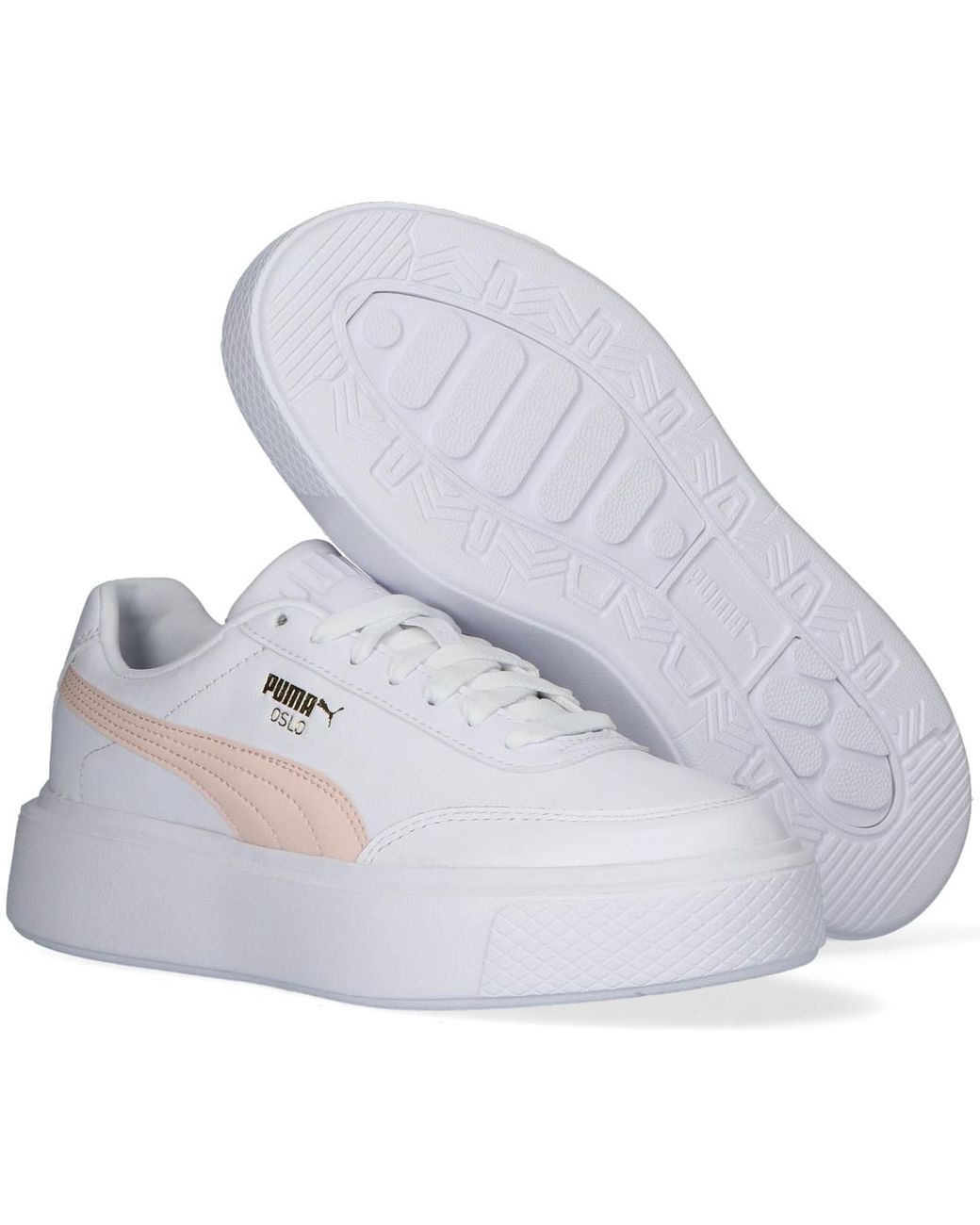 PUMA Denim Lage Sneakers Oslo Maja Metal Wn's in het Wit - Lyst