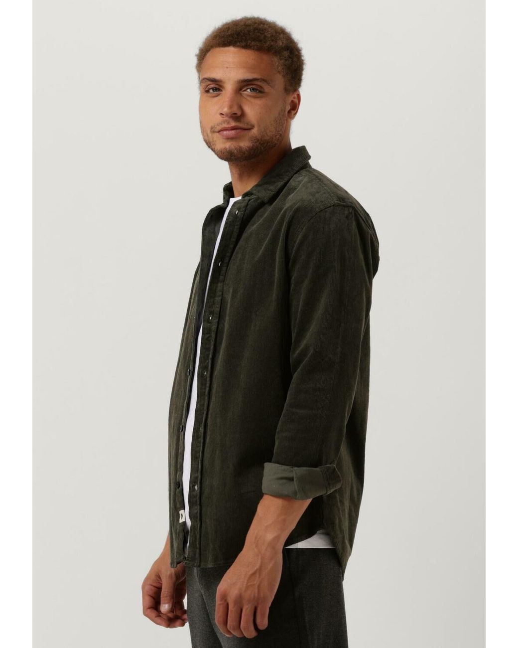 Anerkjendt Overshirt Akleif Corduroy Shirt Herren in Black für Herren