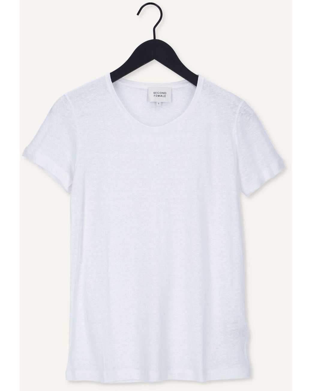 Second Female White T-shirt Peony O Neck Tee