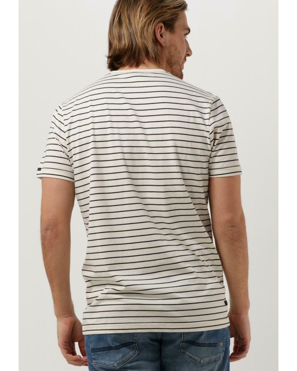 PME LEGEND T-shirt Short Sleeve R-neck Yd Melange Striped Jersey Nicht-gerade in Gray für Herren