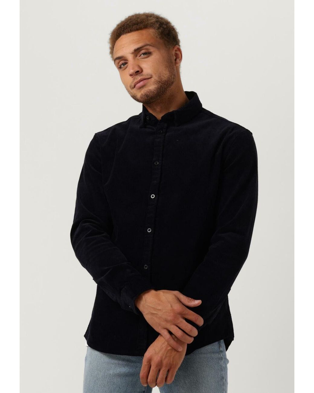 Anerkjendt Overshirt Akleif Corduroy Shirt Herren in Blue für Herren