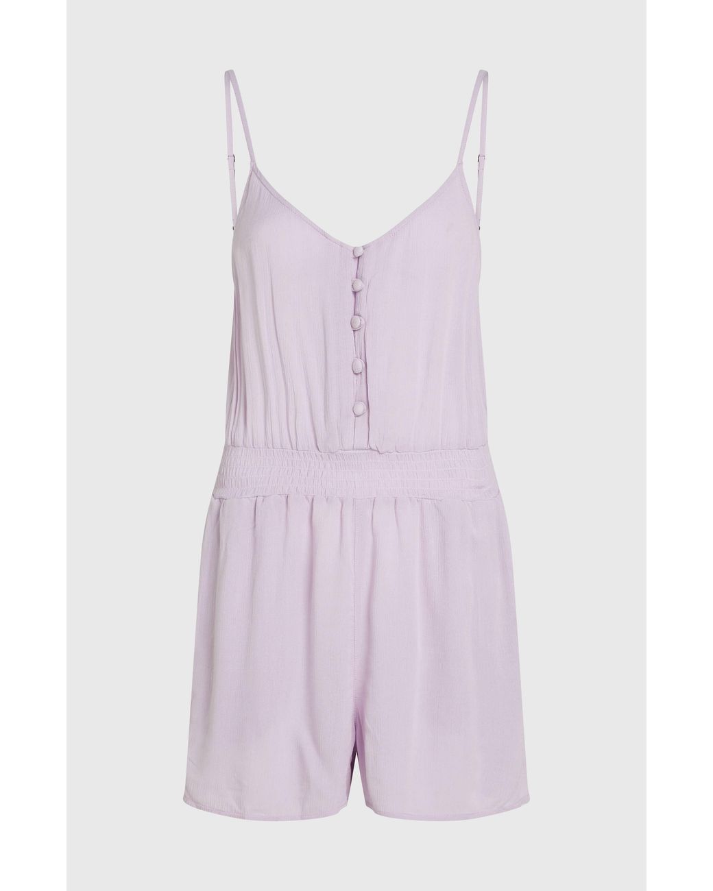 O'neill Sportswear Purple Thin Strap Buttoned Romper