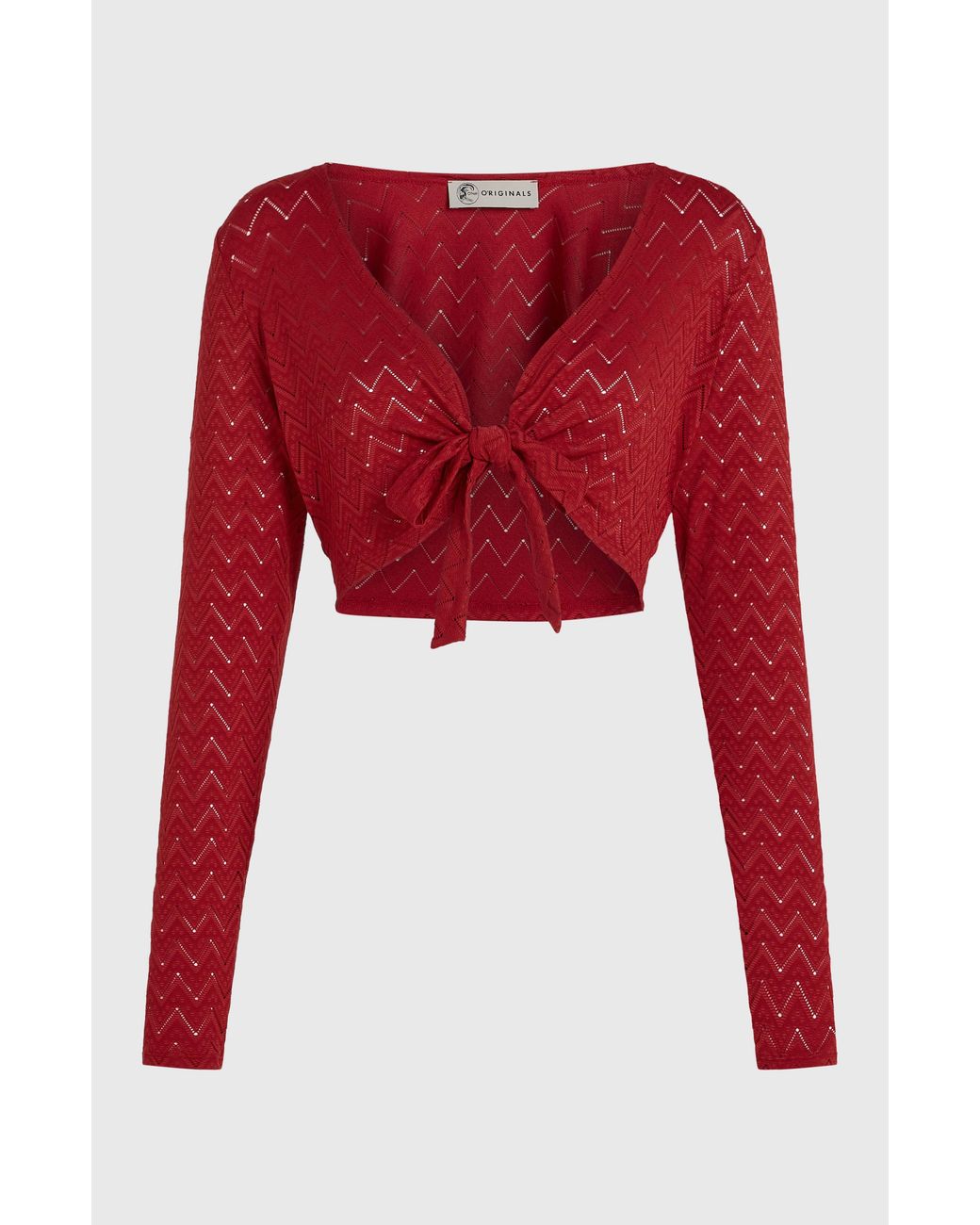 O'neill Sportswear Red O'Riginals Knotted Long-Sleeve T-Shirt