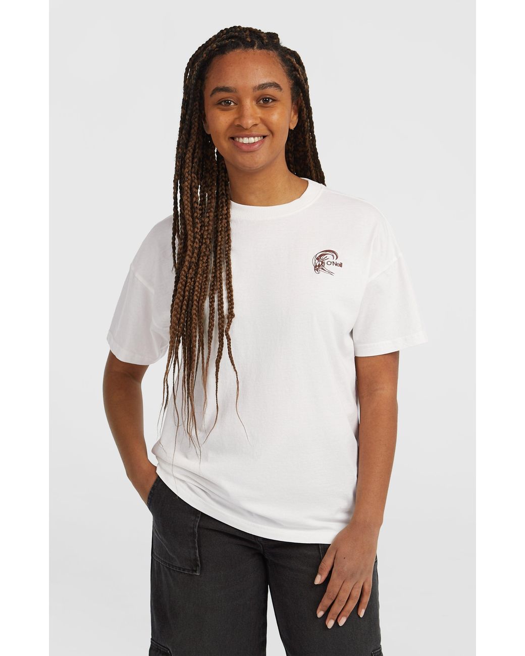 O'neill Sportswear White O'Riginals Back-Print T-Shirt