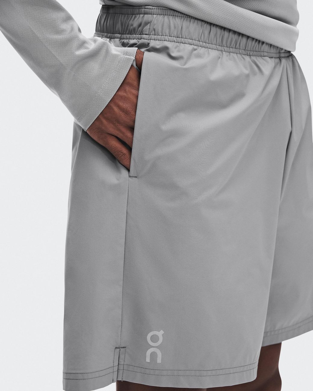 On Shoes White 7" Core Shorts for men