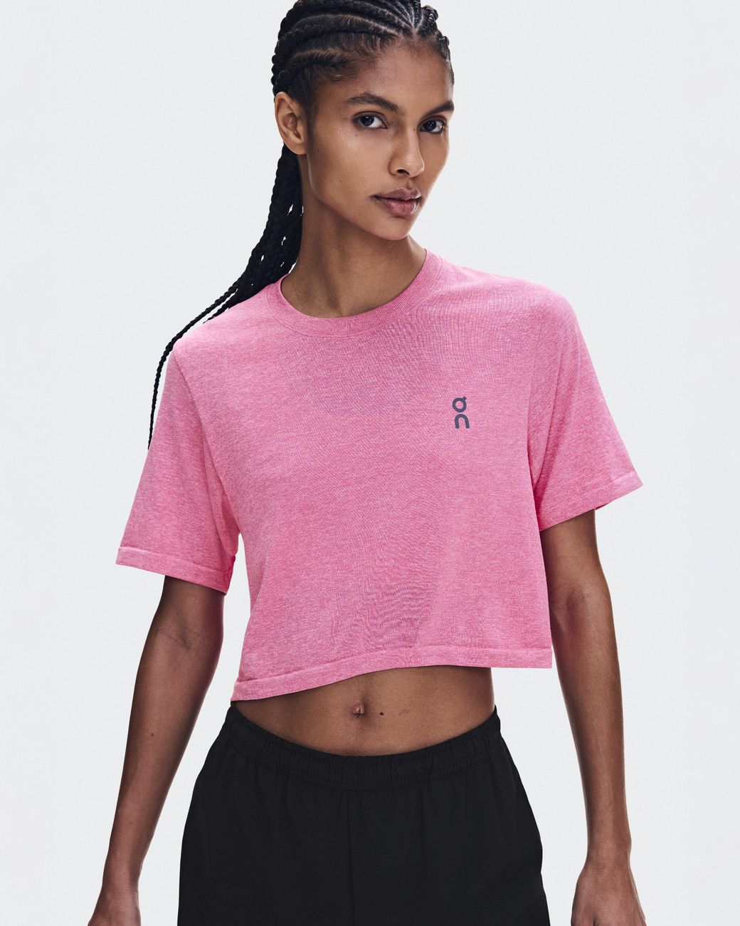 On Shoes Pink Train Flex-T Crop