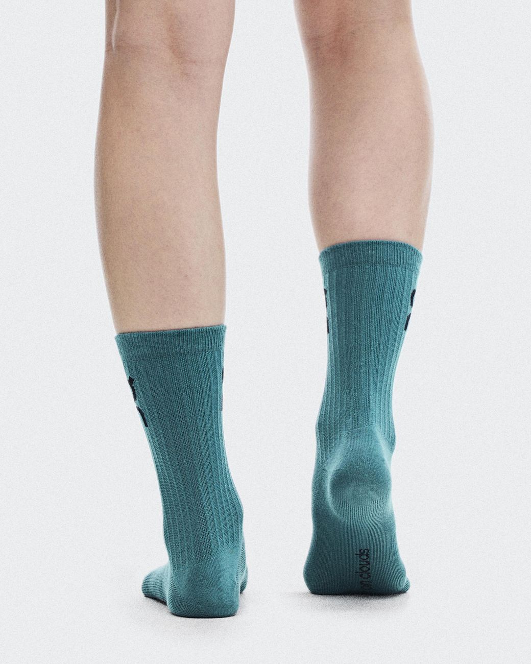 On Shoes Green Logo Sock High 3P