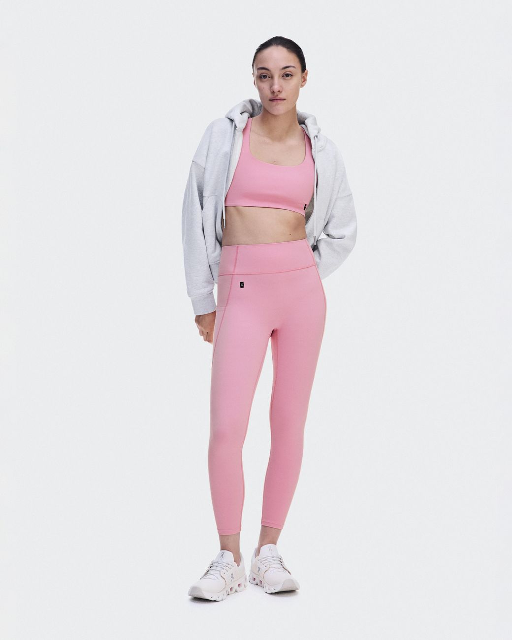 On Shoes Pink Studio Leggings 7/8